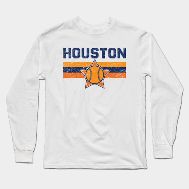 Teeshirtpalace Astros Baseball Vintage Long Sleeve Shirt