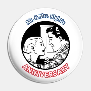 Mr. & Mrs. Right's Anniversary Pin