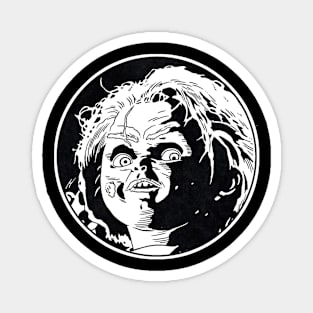 CHUCKY - Child's Play (Circle Black and White) Magnet