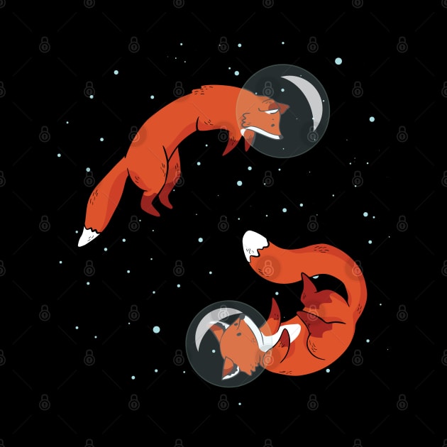 Foxes In Space Little Fox Astronaut by origato