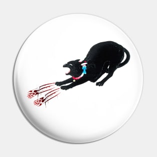 Black Cat Hissing Pin