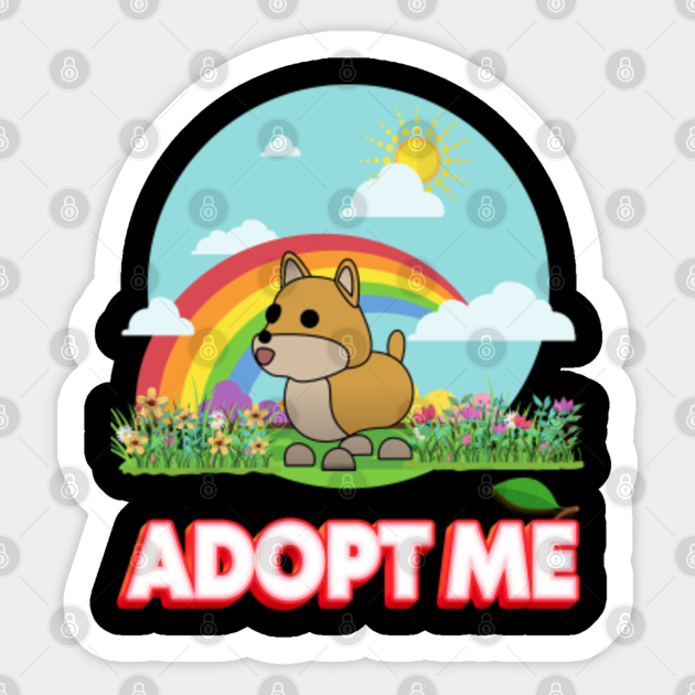 Adopt Me Funny Shiba Inu Adopt Me Sticker Teepublic - roblox adopt me pets shiba inu