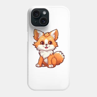 cute and mischievous fox with a fluffy tail Phone Case