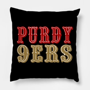 Purdy 9ers, San Francisco Football design Pillow