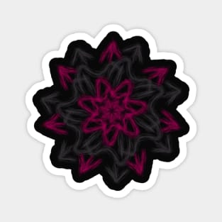 Mandala Flower gray Magnet