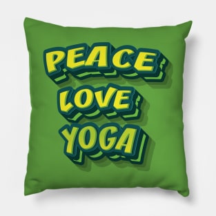 PEACE LOVE YOGA || GIFTS FOR YOGA LOVER Pillow