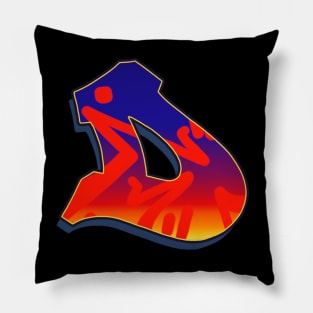 Letter D - Night Sky Pillow