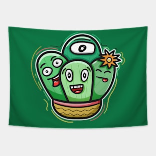 Cute Cactus Tapestry