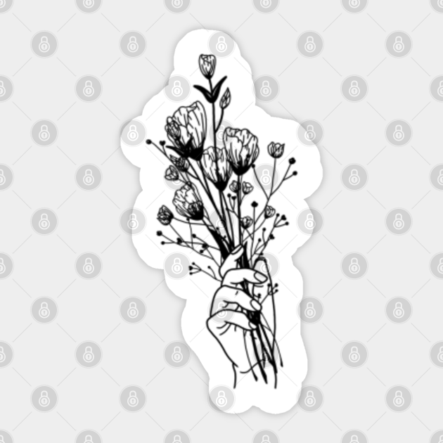 Aesthetic Flowers Flower Autocollant Teepublic Fr