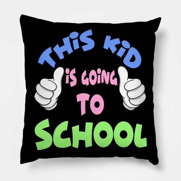 School enrollment First Class Child Gift Pillow by fansinn