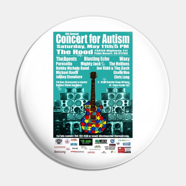 6th Annual Concert for Autism flyer tshirt 2013 Pin by ConcertforAutism