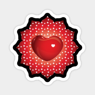 Heart from the stars Magnet