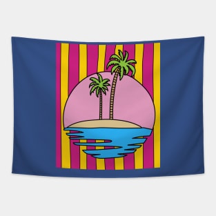 Lonely Island Relaxation Sun Tapestry