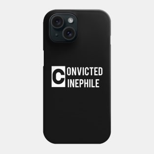 Convicted Cinephile logo white Phone Case