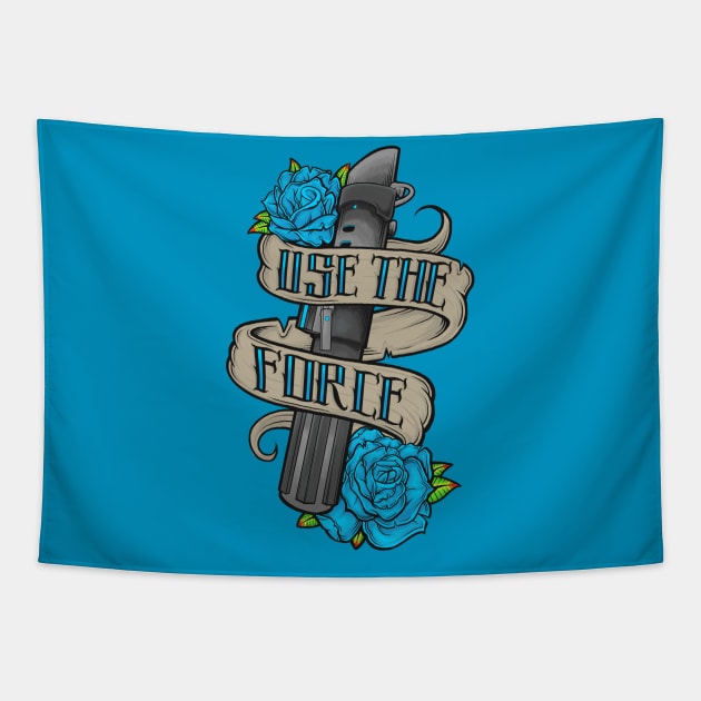 Use the Force Tattoo Design Tapestry by JCoulterArtist