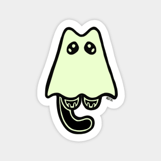 Little Ghost Cat (Won't say Boo) Magnet