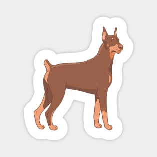 Red Doberman Pinscher Magnet