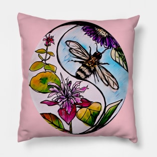 Bees &Flowers Pillow