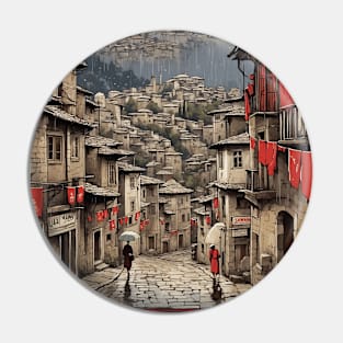 Safranbolu Turkey Vintage Retro Travel Tourism Pin