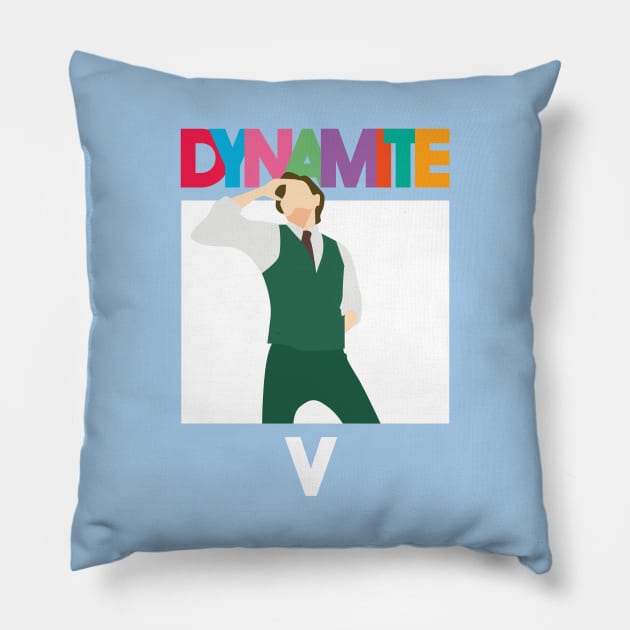 BTS DYNAMITE V Pillow by YoshFridays