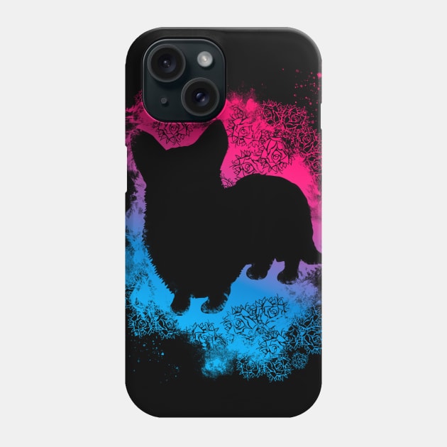 Corgi - Pink and Blue Phone Case by Scailaret