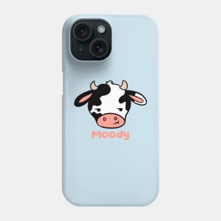 Moody a funny moody cow Phone Case