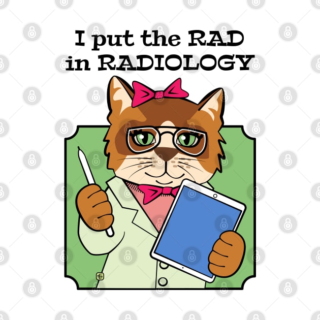 Cute Cat Radiologist by Sue Cervenka