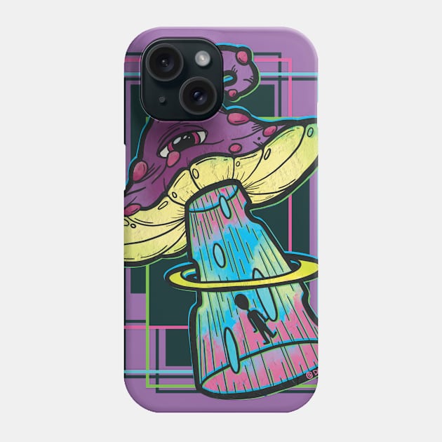 Mushroom Abduction Phone Case by Desdymona