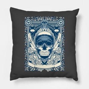 Asul skull Pillow