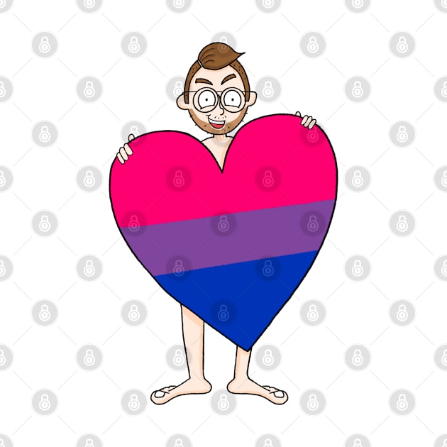 Bi Pride Heart by LoveBurty