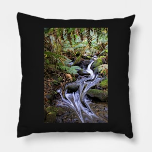 Distorted Tasmanian landscape Pillow