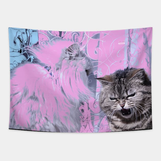 Zwei Katzen / Swiss Artwork Photography Tapestry by RaphaelWolf