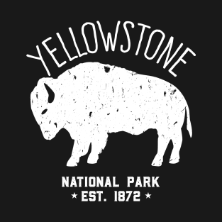 Yellowstone Buffalo - Distressed Style Design T-Shirt