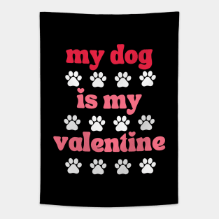 Dog Valentine Pet Affection Tapestry