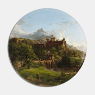 The Departure by Thomas Cole Pin