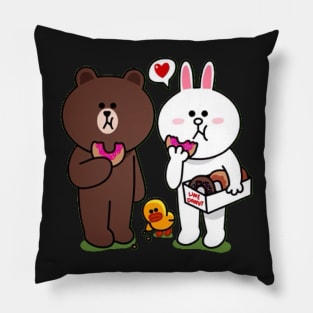 brown and cony Pillow