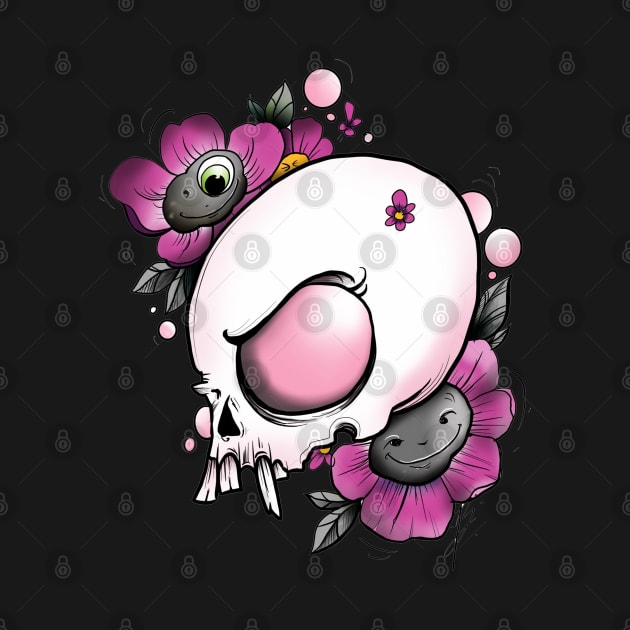 rose quartz skull by Sing-Toe-Wrote 