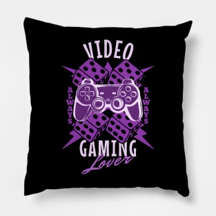 video gaming lover Pillow