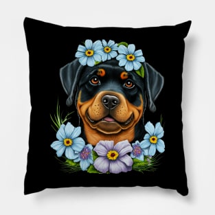 rottweiler dog lovers Pillow