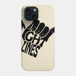 Tight Lines - Black Phone Case