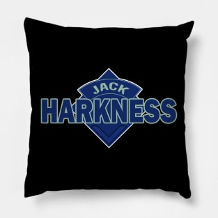 Captain Jack Harkness - Doctor Who Style Logo - Torchwood Pillow