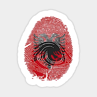 It's in my DNA Flag of Albania in fingerprint... Magnet