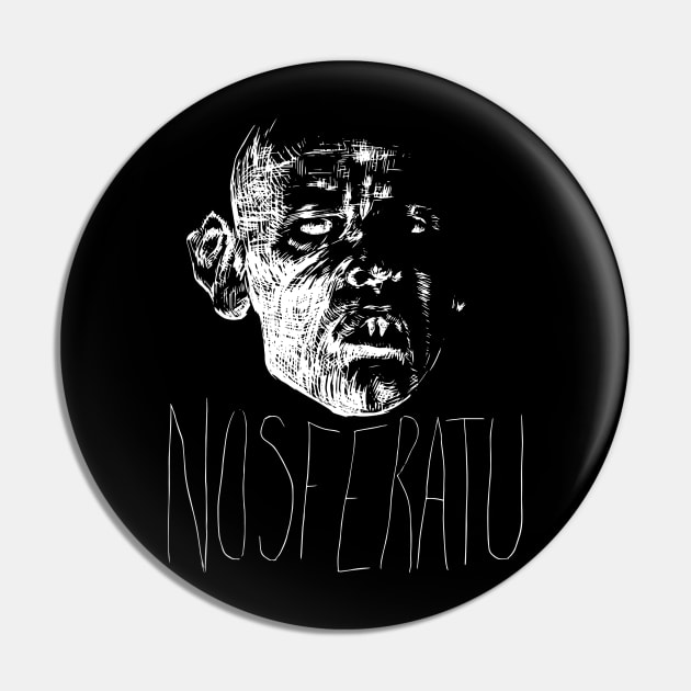 Nosferatu Pin by fakebandshirts