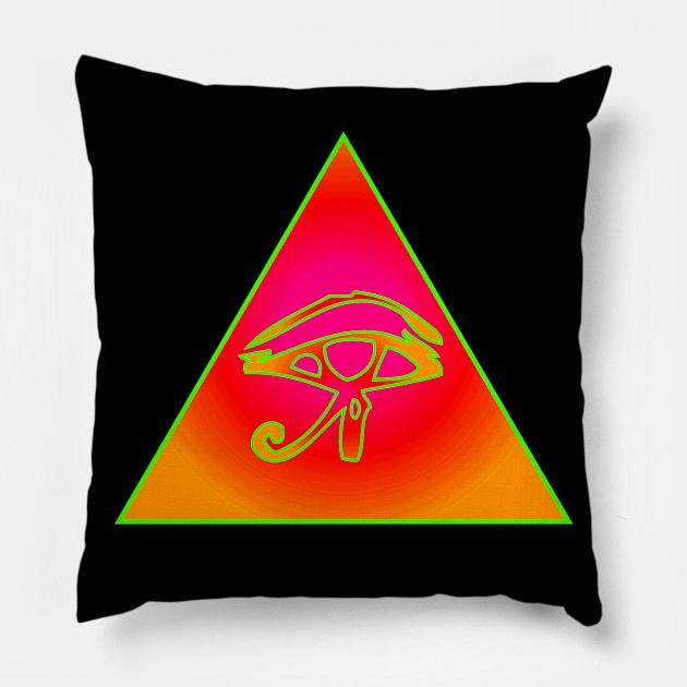 All Seeing Eye / Eye of Horus Pillow by PhantomLiving