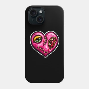 Zombie Heart Stitched Plaster Pink Valentines Day Phone Case