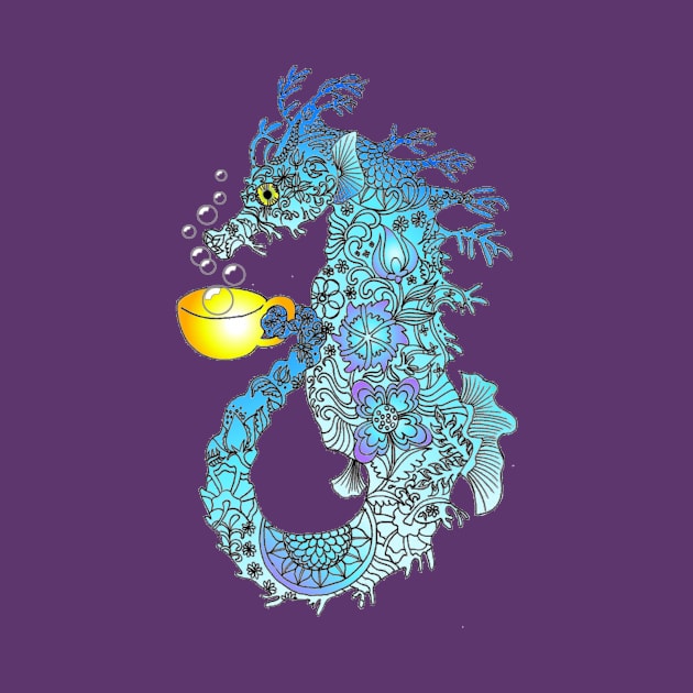 Sea Horse Blue by Bubba C.