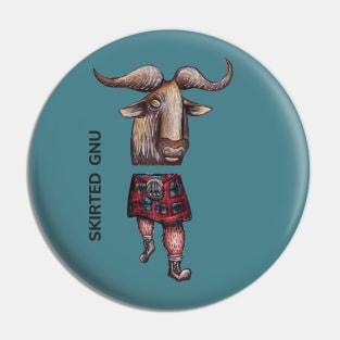 SKIRTED GNU by FrankenDuo Pin