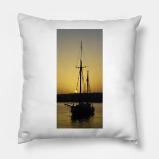 A Sailboat in Malta Pillow