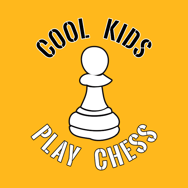 Cool Kids Play Chess Pawn Piece by yeoys