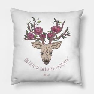 "The poetry of the Earth is never dead." - John Keats Pillow